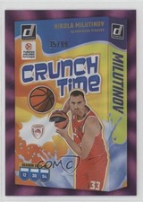 2024 Donruss EuroLeague Crunch Time Purple Laser 35/99 Nikola Milutinov #14 14mf