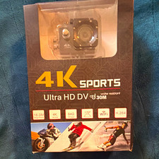 4K Sports Ultra HD DV Action Camera WiFi 30m Water-Resistant 2.0" LCD Black