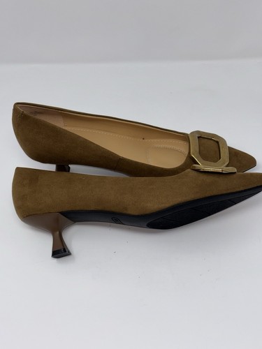 Nine West Wildleder Schnalle spitz zulaufende Schuhe Pfennigabsätze. - Bild 20 von 21