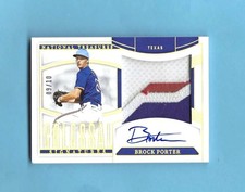 2025 Panini National Treasures Baseball Brock Porter Patch/Auto #9/10