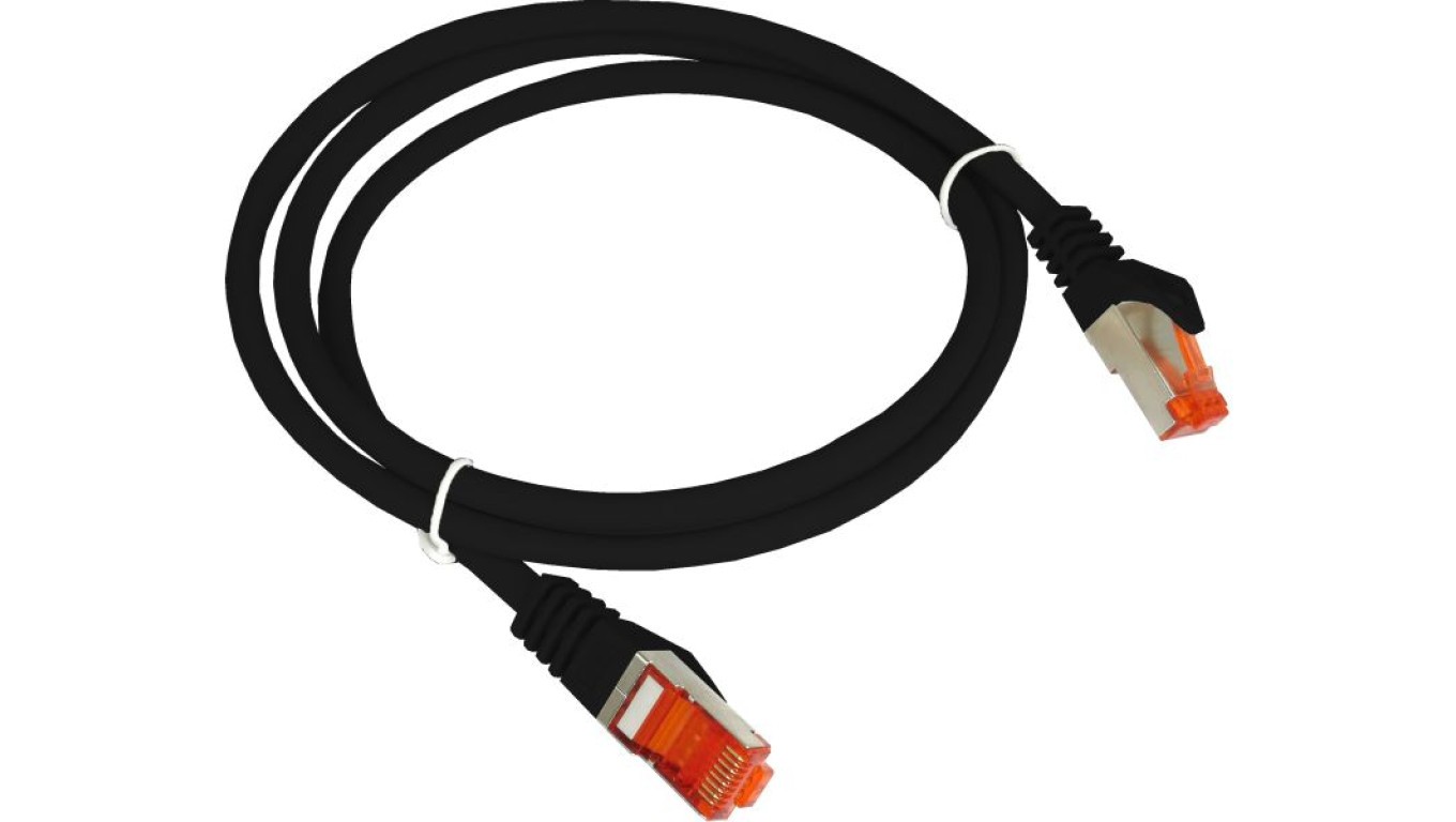 Patch Cord S/FTP Cat.6A LSOH 2.0m Black KKS6ACZA2.0