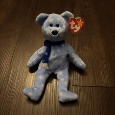 Ty Beanie Babies 1999 Holiday Teddy Bear Plush Toy - Blue