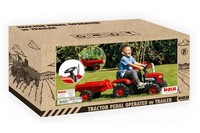 Dolu Traktor Na PedałY Z Przyczepą Czerwony 8153 Dolu