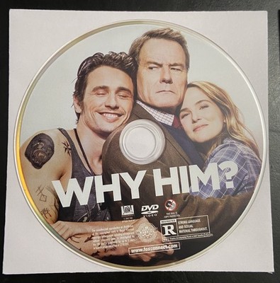 NEW Why Him? (2016) DVD - Disc Only, ohne Hülle im weißen Papier Sleeve
