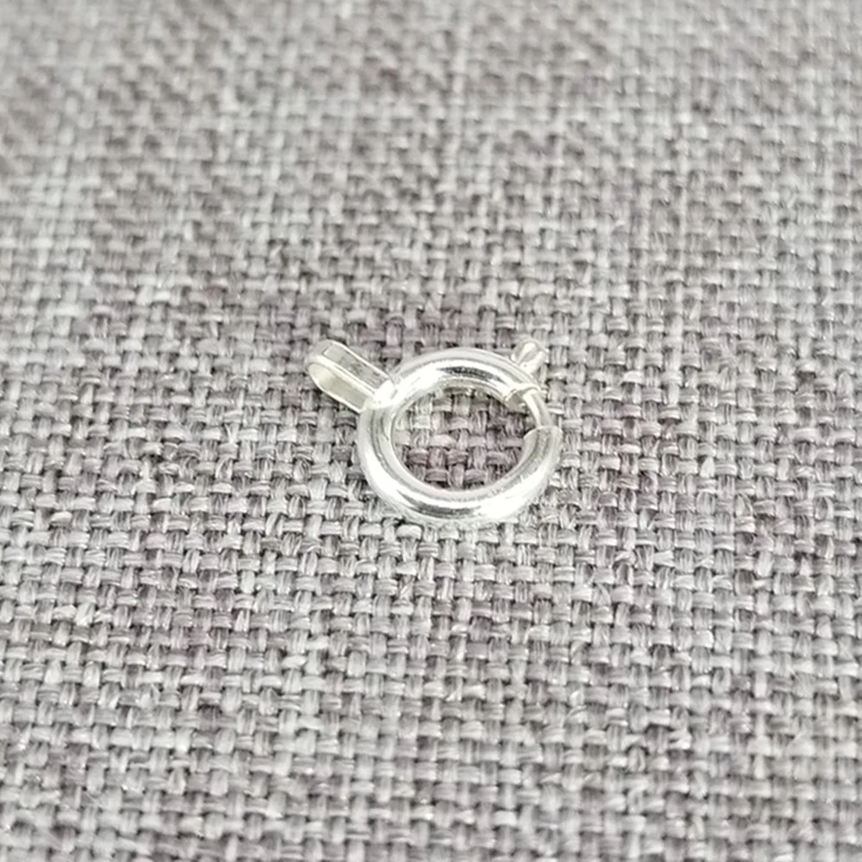 20pcs of 925 Sterling Silver Spring Clasp w/ Soldered Jump Ring for Bracelet 5mm - Image 4 of 4