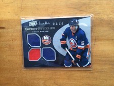 Denis Potvin 6 hockey card 2Jersey /25 /125 Glove /9 Stick Rack /25 2 Base /62