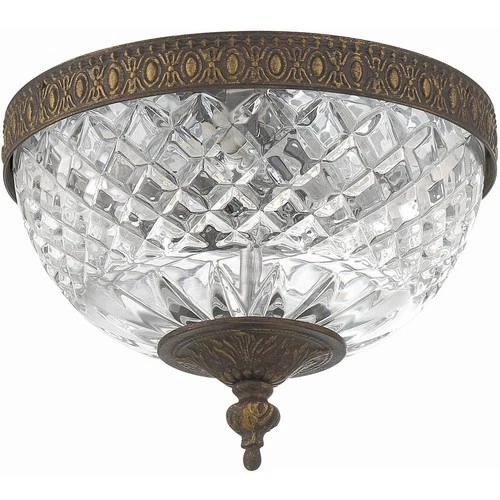 Crystorama 117-8-EB Radley 2 Light 8 inch English Bronze Flush Ceiling Light - Picture 3 of 8