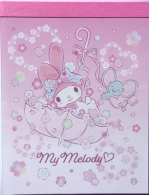 Sanrio My Melody Sakura Magic Mini Memo Pad Made in Japan 2026 Cherry Blossom