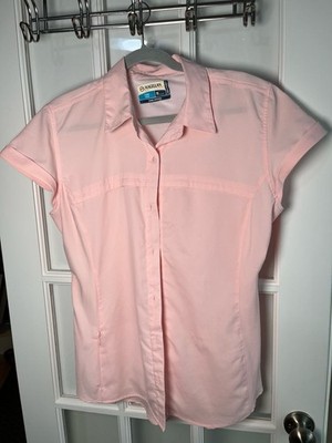 Magellan Outdoors Women's Fish Gear Short Sleeve Button-Down Fishing Shirt
