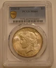 1934-D Peace Silver Dollar PCGS MS 64 frosty Very Choice BU