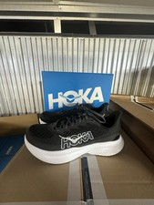 Hoka One One Mach 6 Mens 9.5 Shoes 1147790 BWHT Black Green Running Gym Sneaker