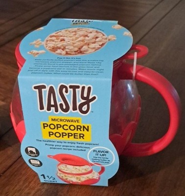 Tasty Easy-To-Use Microwave Popcorn Popper Just Add Fresh Kernels and Microwave
