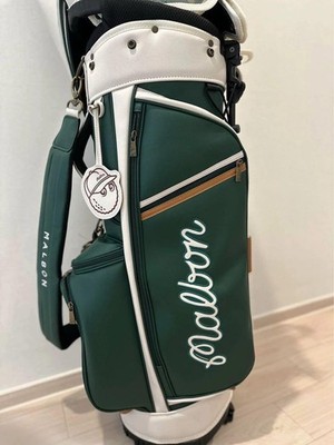 Malbon グリーンゴルフバッグ NEW MALBON GOLF Caddy Bag Green PVC leather 3.6kg Type 9.0