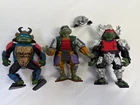 1993 TMNT Movie III Samurai Leo Don Raph Figure Lot Playmates Vintage