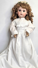 Antique French SFBJ Paris Jumeau Bébé Mold Bisque Head Doll,Stamped Body, 21in