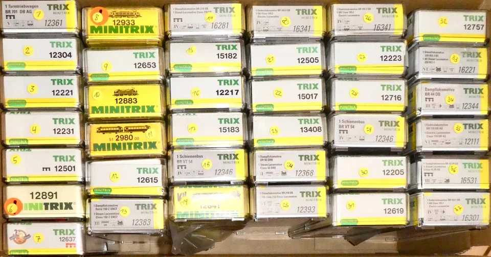 Minitrix 12501 Lokomotive Leerkarton Leerverpackung Karton Spur N 1:160 8.5Ala å
