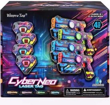 Rechargeable Laser Tag Set of 4, Gifts for 8 9 10 11 12 13 Year Old Boy Birthday