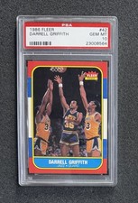 1986 Fleer Basketball - #42 Darrell Griffith - PSA 10