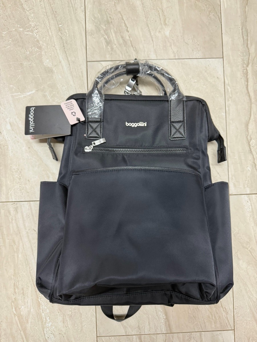 NWT - Baggallini Black Soho Laptop/Backpack Baggallini Soho Backpack Laptop RFID | Mercari main image 3