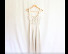 Reformation cream Midi Dress Size 4