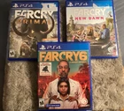 PS4 FarCry Primal, FarCry New Dawn, & FarCry 6 lot 2 discs mint other very nice