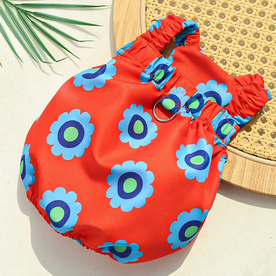Cat Dog Apparel Dog Sleeveless Vest Floral Suspender Pet Clothes Puppy T Shirt Ñ - Image 4 of 4