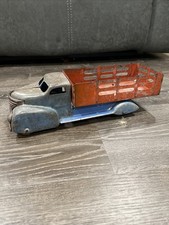 1950s Marx pressed steel staked bed farm truck