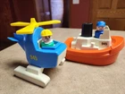 VTG 70s Fisher Price Little People 945 Off Shore Cargo Tugboat  ALL ORIGINAL