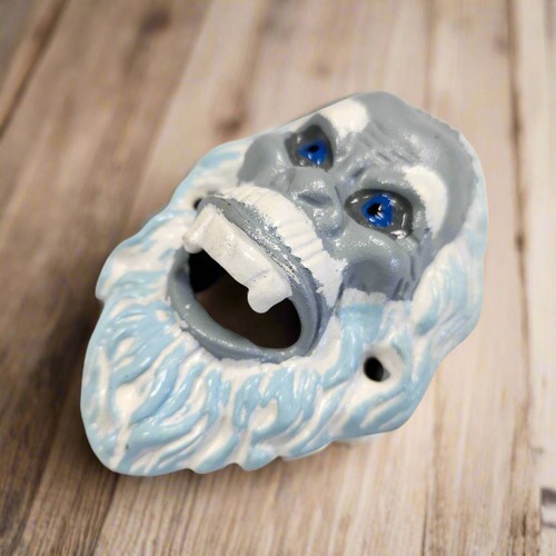 Yeti Abominable Snowman Cast Iron Wall Mounted Bottle Opener (4.75" x 3.5") - Picture 3 of 4