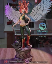 Hawkgirl  - DC Fan Art Kit - 1:8 Scale (9 inch) - 3Dmoonn