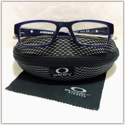 Oakley Airdrop Eyeglasses OX8046 Blue Ice FRAMES ONLY 51-18-143 w/Case NO SOCKS