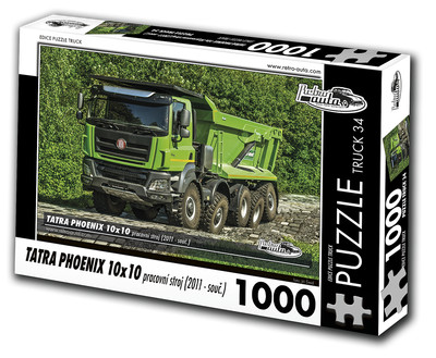 Puzzle TRUCK 34 - TATRA PHOENIX 10x10 Arbeitsmaschine (2011 - heute) 1000 Teile