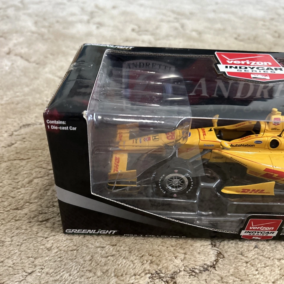 GreenLight escala 1/18 Verizon IndyCar #28 Ryan Hunter-Reay DHL Honda 2015 *Uso* Foto 2 de 4