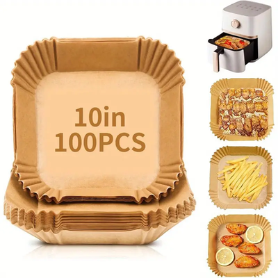 #ad 100X Air Fryer Disposable Paper Liner Non stick Baking Oil proof Liners Square $7.15
