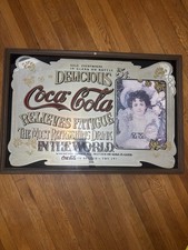 Vintage Coca-Cola Advertising Mirror 37.5x25.5