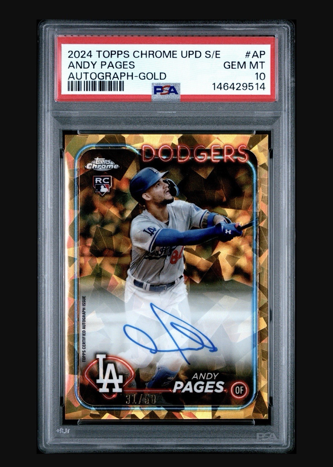 2024 Topps Topps Chrome Sapphire #AP Andy Pages front
