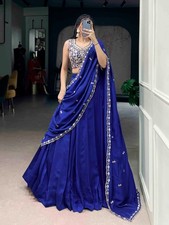 Traditional Lehenga Choli Kashmiri Beads Sequins Embroidery Wear