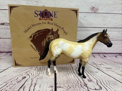 Signed Peter Stone Ideal Stock Horse  Matinee Idol  Buckskin Pinto ISH FREE SHIP