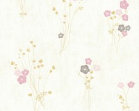 A.S. CréAtion Tapete 8736-37 Grau Beige Rosa Floral Vliestapete Vlies