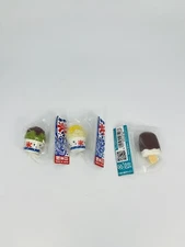 Iwako Japanese Puzzle Erasers Lot Of 3 New Ice Cream Shaved Ice