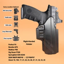 IPSC Holster For Springfield XD 9 XD-M Beretta APX Sig Sauer P320 M&P 9 mm .40