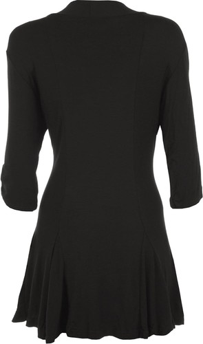 New Ladies Plus Size Short Sleeve Button Open Cardigan Womens Stretch Top - Picture 8 of 37