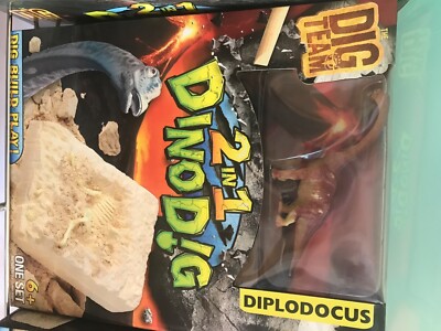 2 in 1 dino dig. set of all three dinosaur