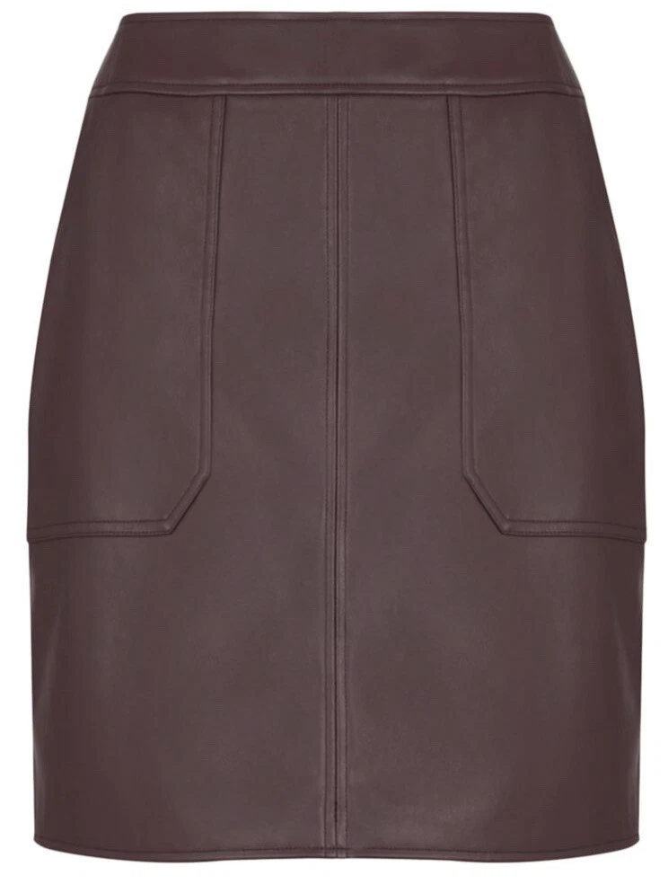 Leather skirt shop size 12