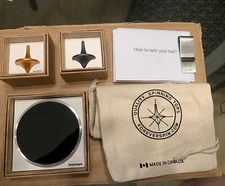 ForeverSpin Amber Ore Matte Gray 2023 Mystery Top Spinning Base  Money Clip New