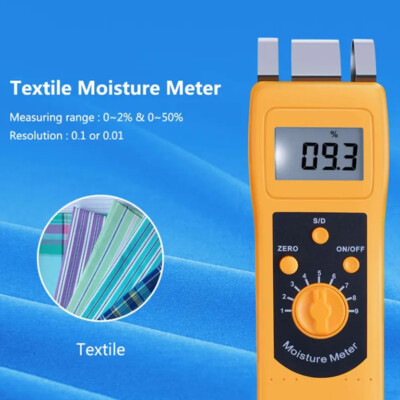 Portable Moisture Meter For Clothing Humidity Fabric Moisture Meter