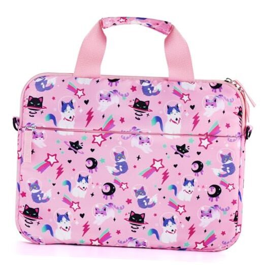 Kids Tablet Case for Girls, Kids Tablet Bag Sleeve Bag Suit for Fire Space Cat-image