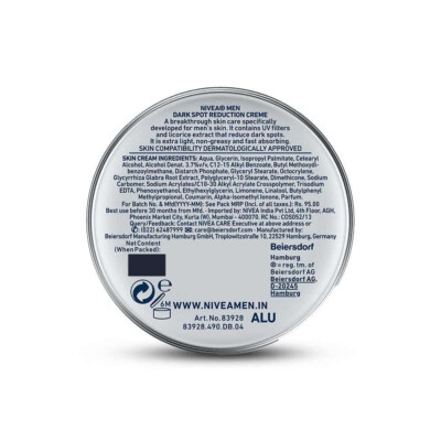 Crème NIVEA Homme Réduction Taches Sombres - 30ml, Hydratante Non Grasse, SPF 0