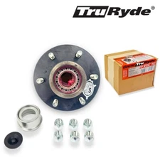 Pre-Greased Trailer Wheel Hub Kit 6 on 5.5" for 5,200 lbs Trailer Axle