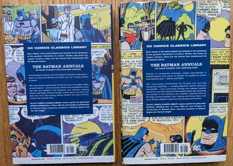 DC Comics Classics Library: The Batman Annuals Volumes 1-2 HC Hardcover ...